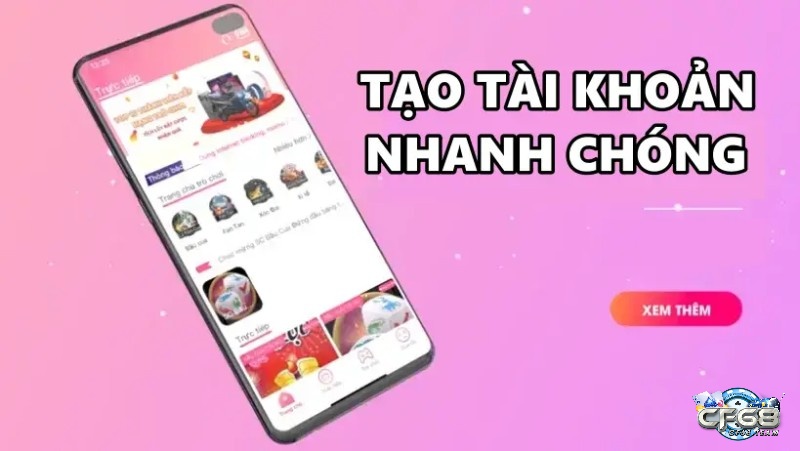 Cách tạo tài khoản tại app Slive 88 net rất đơn giản