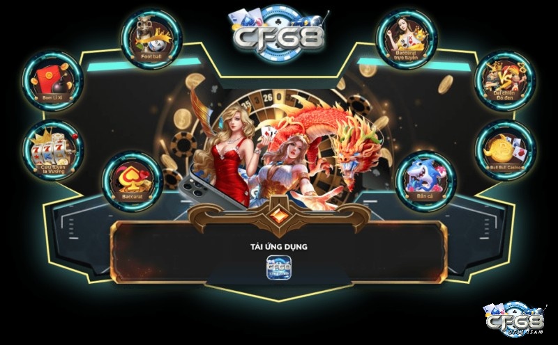 Trực quan thiết kế đồ họa của cổng game online CF68