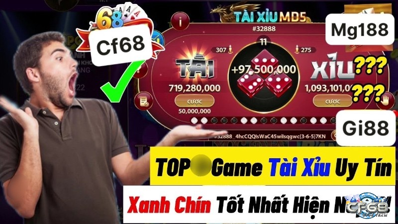 Khám phá top game tài xỉu cùng CF68 nhé!