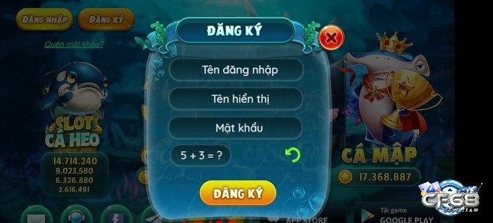 Đăng ký tài khoản chơi game Zo ban ca rất đơn giản