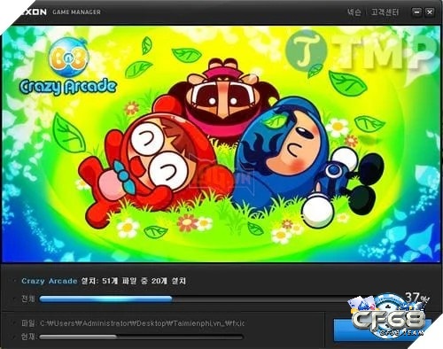 Chờ game cài đặt trên máy trong vài phút