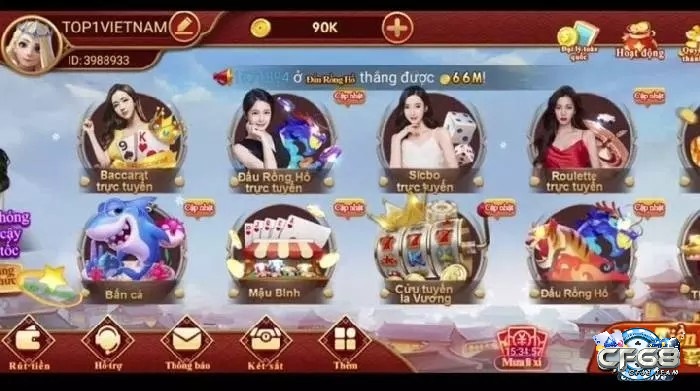 Game bài đổi thưởng trực tuyến tặng 100k - Cổng game CF68 có những điểm nổi bật gì