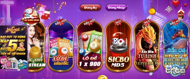 Bộ sưu tập game nổ hũ tại Nohu 52 phong phú