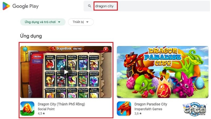 Tải Dragon City trên ứng dụng Google Play