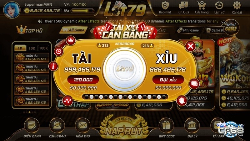 Cách tải game tài xỉu đổi tiền that tại CF68.WIKI như thế nào?