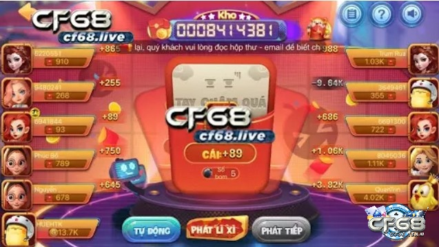 Choi game dat boom online tại nhà cái CF68 như thế nào?