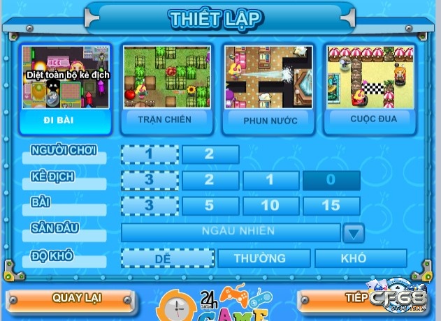 Hệ thống bản đồ nâng cấp xịn xò trong game đặt bom IT3