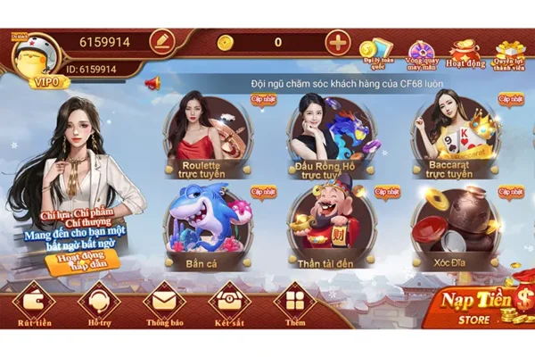 Casino trực tuyến uy tín hàng đầu CF68WIKI