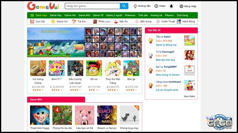 Mở trình duyệt và truy cập trang web Gamevui