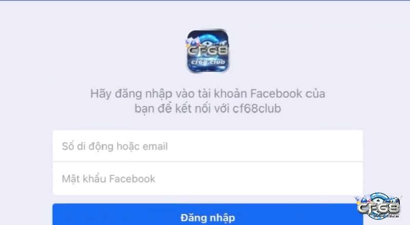 Bạn cần đăng nhập vào Facebook và cho phép CF88 truy cập thông tin cá nhân