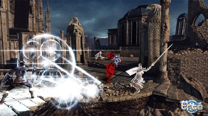 Trong game Dark Souls người chơi có thể tương tác với nhau