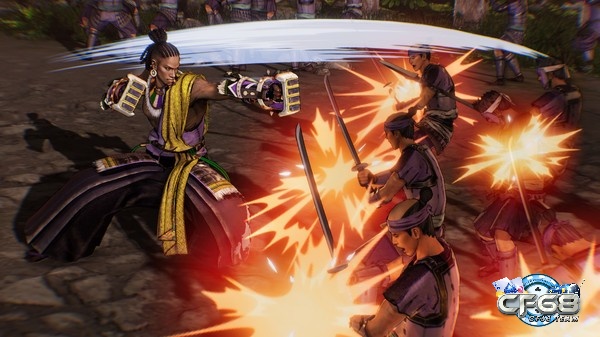 Các nhân vật trong game sử dụng những loại vũ khí đặc trưng của Samurai