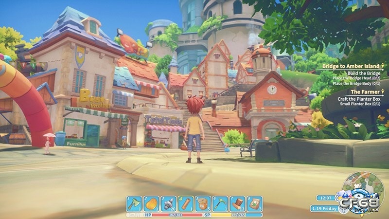 Game My Time at Portia có đồ họa mang phong cách hoạt hình ấn tượng