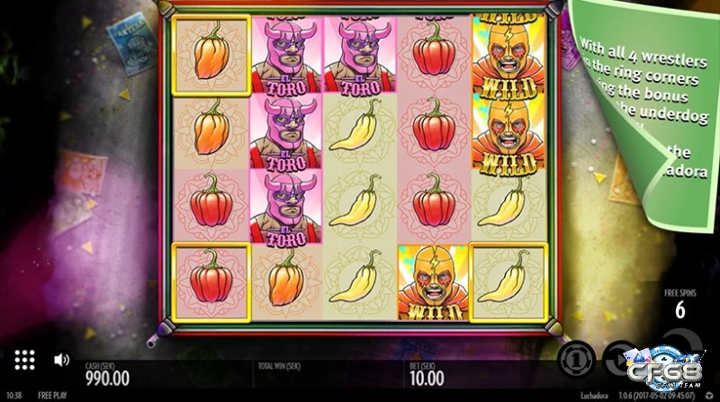 Tham gia ngay vào thế giới đấu vật trong Game Slot Luchadora thôi nào