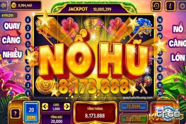 Trò chơi nổ hũ jackpot là một trò chơi giải trí được yêu thích nhất hiện nay