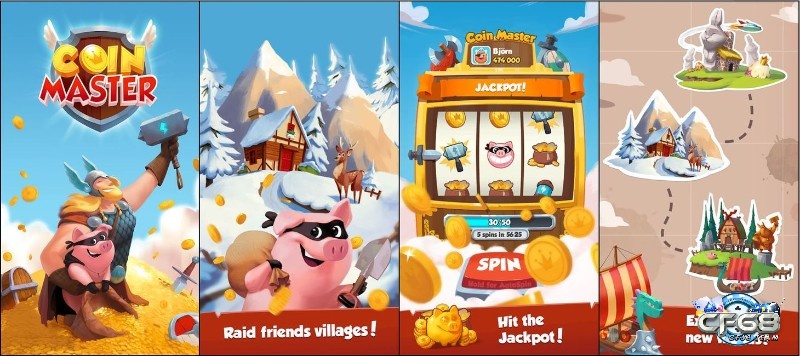 Cách kiếm spin trong game coin master với tính năng thú cưng hiệu quả