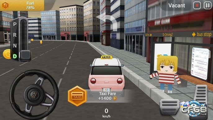 Game Dr. Driving 2 còn cho phép game thủ thay đổi góc nhìn khi lái xe