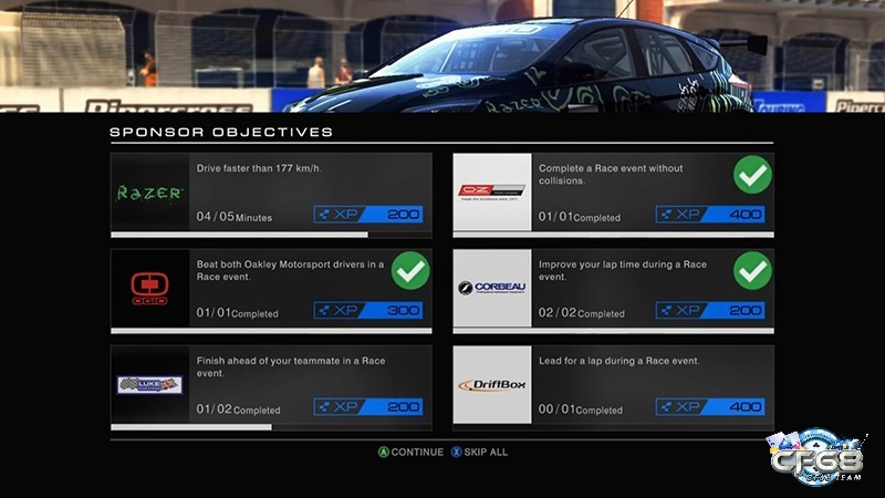 Một số nhiệm vụ trong Grid Autosport