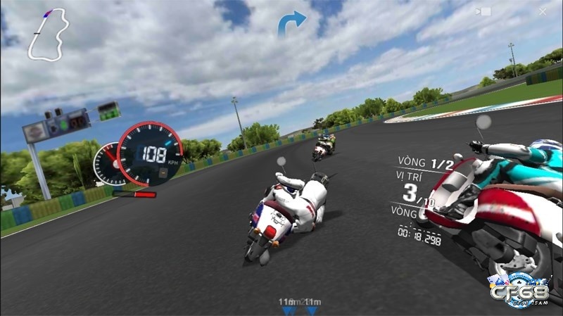 Đồ họa của game Real Moto gây ấn tượng với nền tảng 3D sắc nét