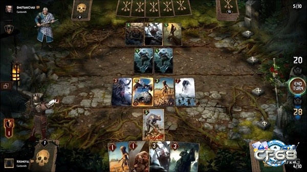 Mỗi trận trong Gwent: The Witcher Card Game gồm 3 vòng đấu