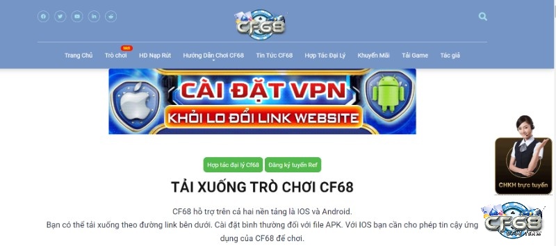 Cùng chúng tôi tìm hiểu chi tiết về nhà cái CF68.club nhé